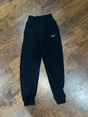 Nike Black Kids Joggers with White Swoosh- size XS, like new !